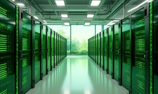Data center alimenté en énergie verte